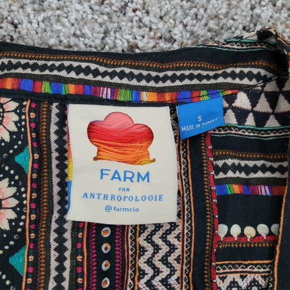 FARM Rio Sample Black Motif Tiered Maxi Dress - Picture 6 of 6